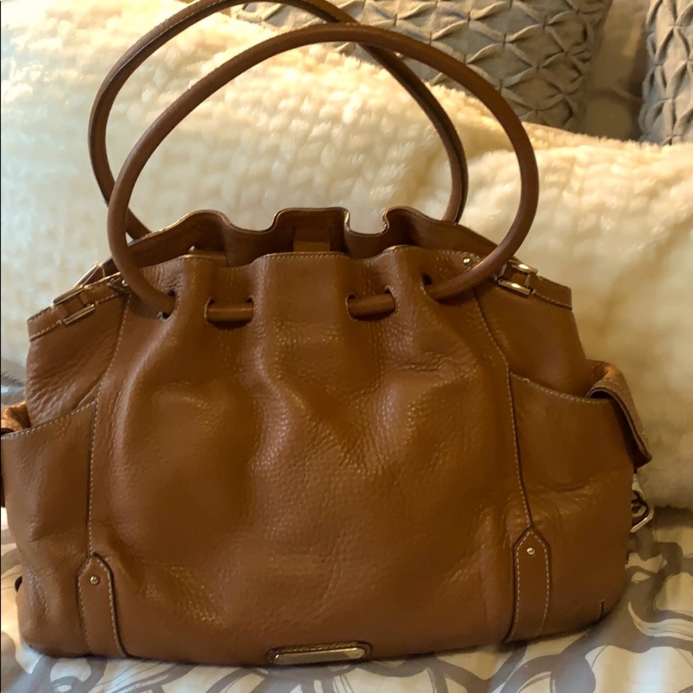 Cole Haan pebbled brown leather purse
